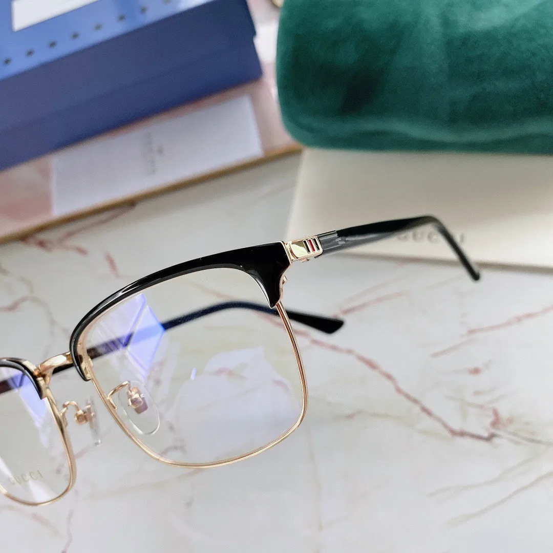 

NEW 2021 Women Men Titanium Prescription Optical Brand G0130O Vintage Half Frame Blue Light Glasses