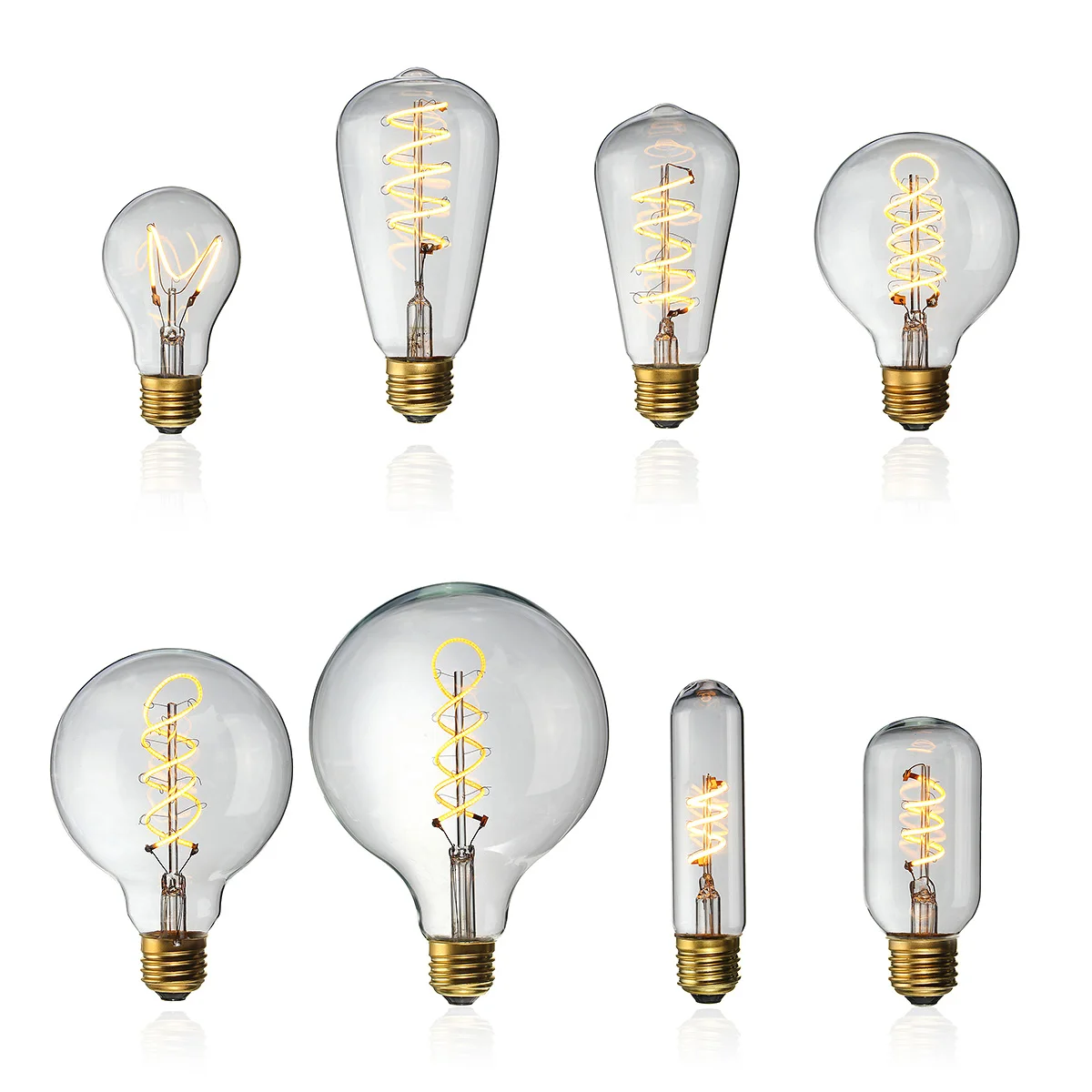E27 Dimmable COB светодиодный винтажные Ретро промышленные лампы Эдисона для внутреннего освещения лампа накаливания AC110V