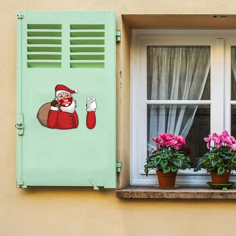 

Christmas Decoration Sticker Santa Rear Wiper Decals Car Rear Windshield Stickers Car Styling High Quality For Car Accessories H