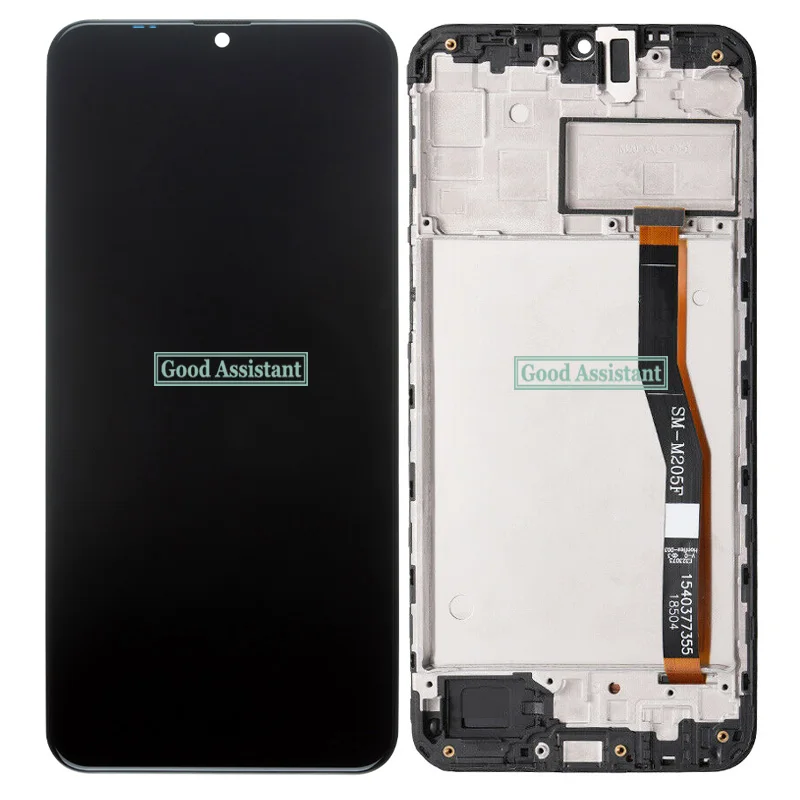 Цифровой преобразователь сенсорного экрана в сборе с рамкой для Samsung Galaxy M20 M205 |