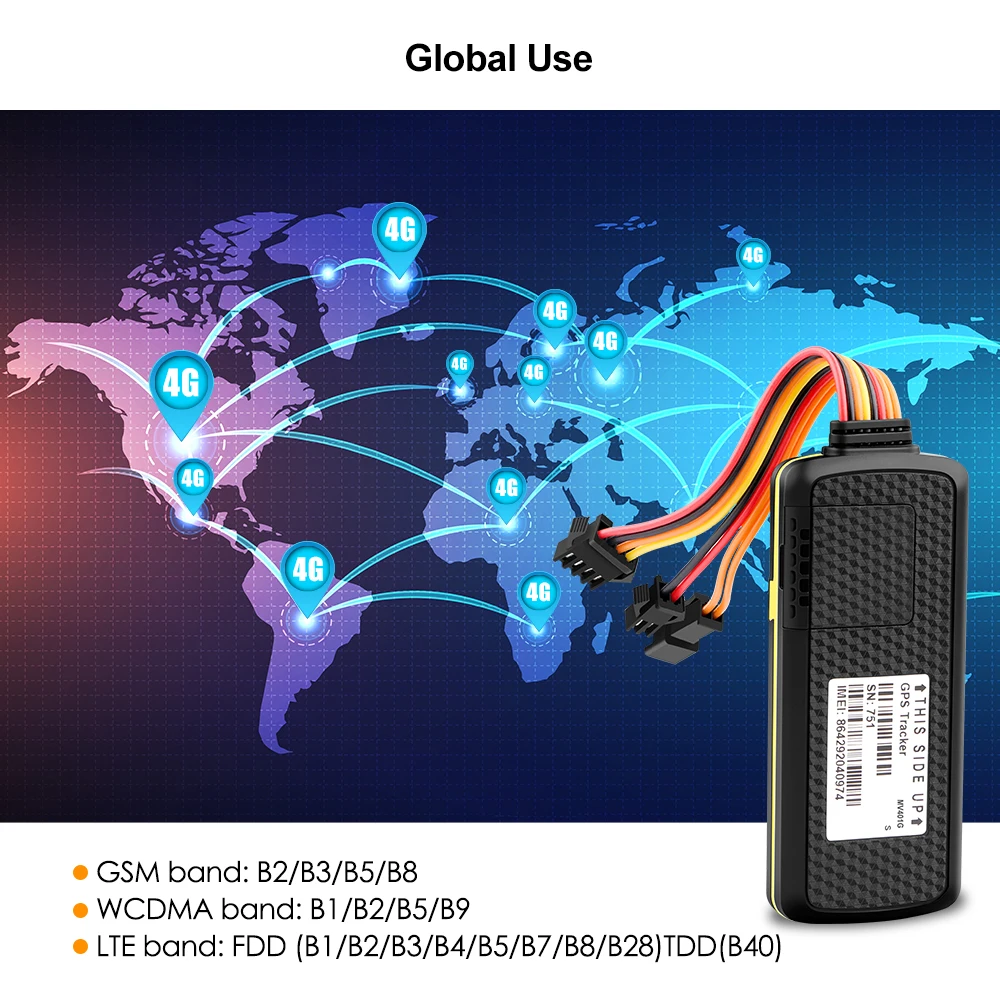 4G автомобильный GPS-трекер MV401G релейный трекер с SIM-картой трекер-локатор SOS