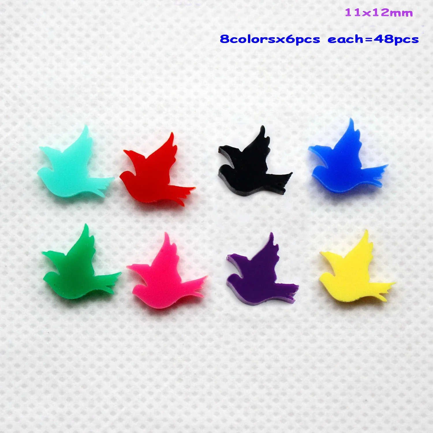 Акриловые серьги в виде птиц 12 мм (без Гвоздика) аксессуары для ювелирных изделий