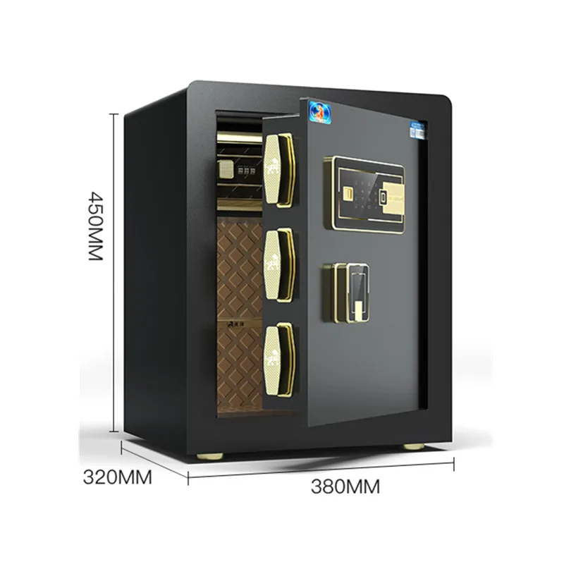 Стальной домашний офис 45 см сейф для отпечатков пальцев электронный пароль