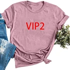 Повседневная Женская футболка VIP2 из 100% хлопка с коротким рукавом по индивидуальному заказу