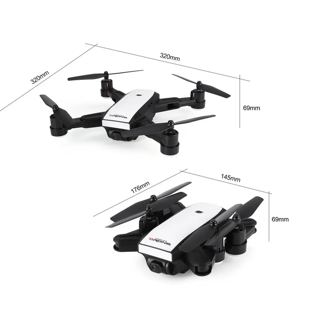 

2.4G FPV Foldable GPS Drone Smart RC Quadcopter with 0.3MP/720P Adjustable Wifi Camera Real-time Altitude Hold Headless Mode Toy