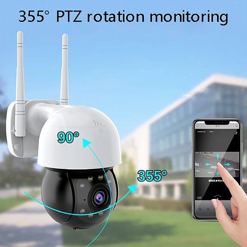 

PTZ Wifi IP Camera Outdoor AI Human Auto Tracking Wireless Camera o Smart Light Security CCTV Camera (EU Plug)