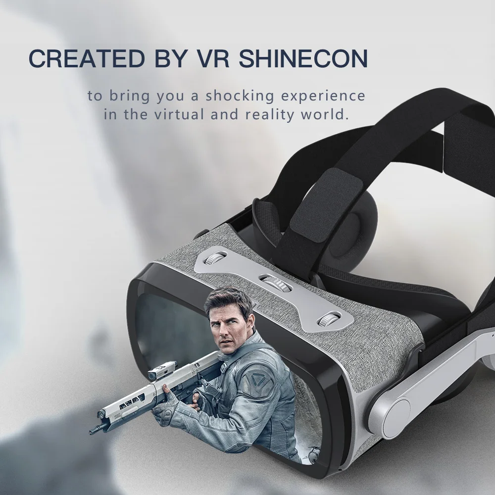 Новые очки виртуальной реальности 3D VR Shinecon для iPhone Android смартфона гарнитура шлем