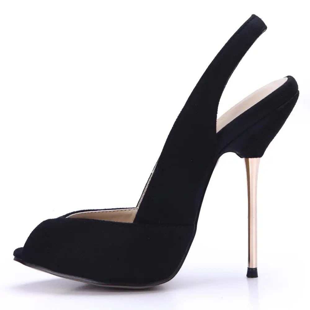 Пикантные вечерние открытый носок с ремешком на пятке каблуке-шпильке На