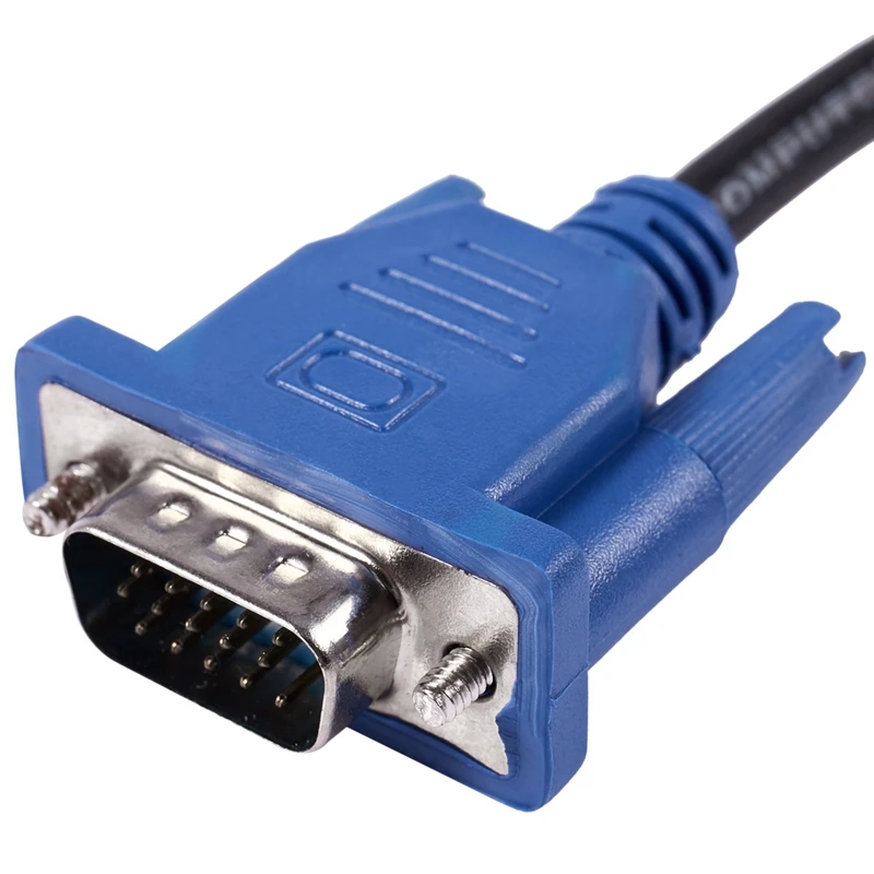 USB кабель HD15 Pin to HD 15 VGA 3 метра черный| |