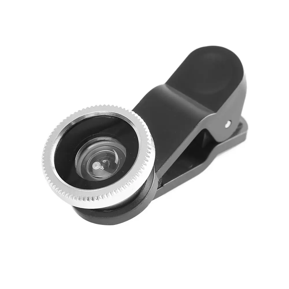 

For iPhone Samsung 3 in 1 Wide Angle Macro Fisheye Mobile Phone Camera Lens Kit Multifunctional Practical Ultra-portable Durable