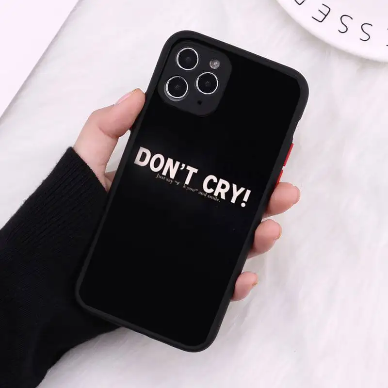 

Black and white cool inspirational brave text Phone Case Matte Transparent For iPhone 12 Mini 11 Pro XR XS Max 7 8 Plus