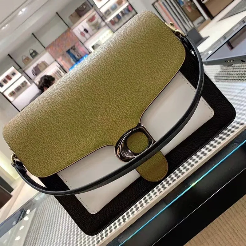 

2020 autumn and winter new leather handbags portable large Tabby shoulder messenger bag new Bacchus bag envelope bag