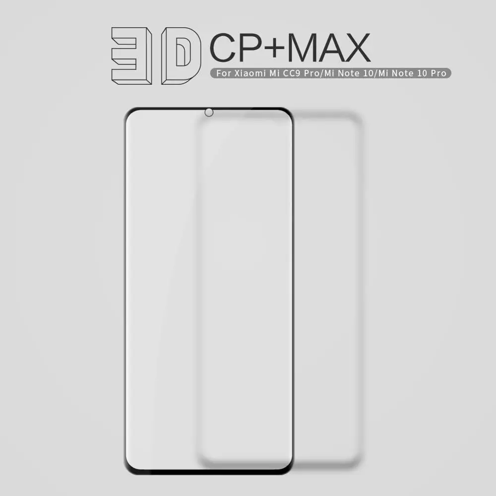 3D изогнутое закаленное стекло с полным покрытием для Xiaomi MI CC9 Pro Note 10 Nillkin CP + MAX