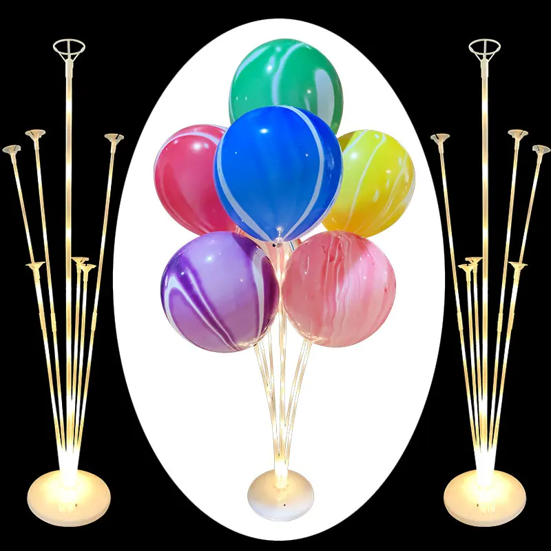 

2Set 7/19 Tube Balloon Holder Balloons Stand Column Agate Balloon Kids Birthday Party Baby Shower Wedding Decoration Supplies