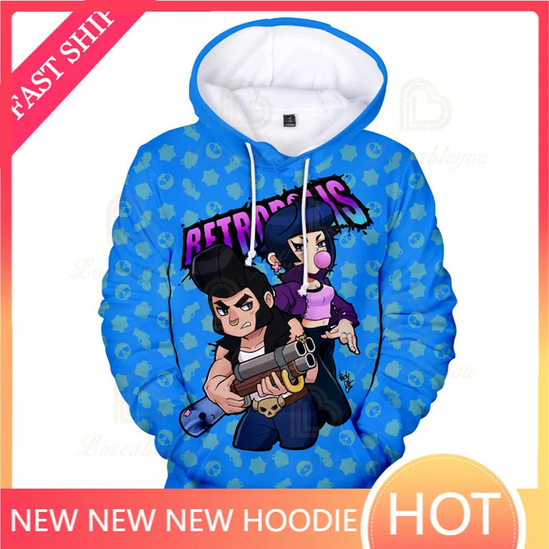 

Browlers Darrly and Star, Children's Wear Shooting Game 3d Swearshirt Boys Girls ClothesTops Kids Hoodie GENE MAX Teen Tops