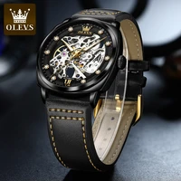watch fully automatic mechanical watch hollow perspective large dial waterproof mens watch mens watch
