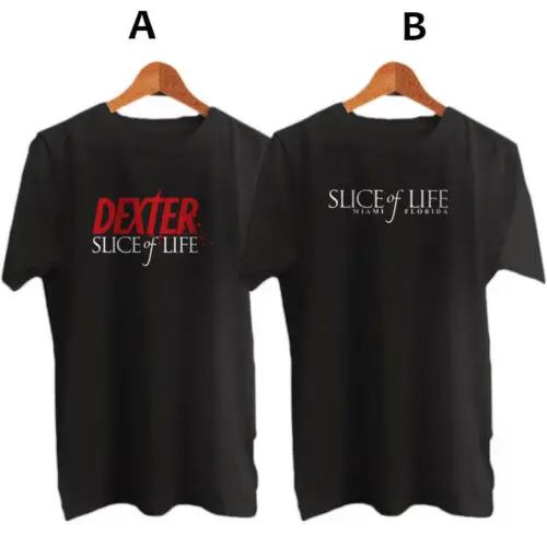Slice of Life-Dexter футболка из сериала хлопковая брендовая новая с принтом 2019 модный