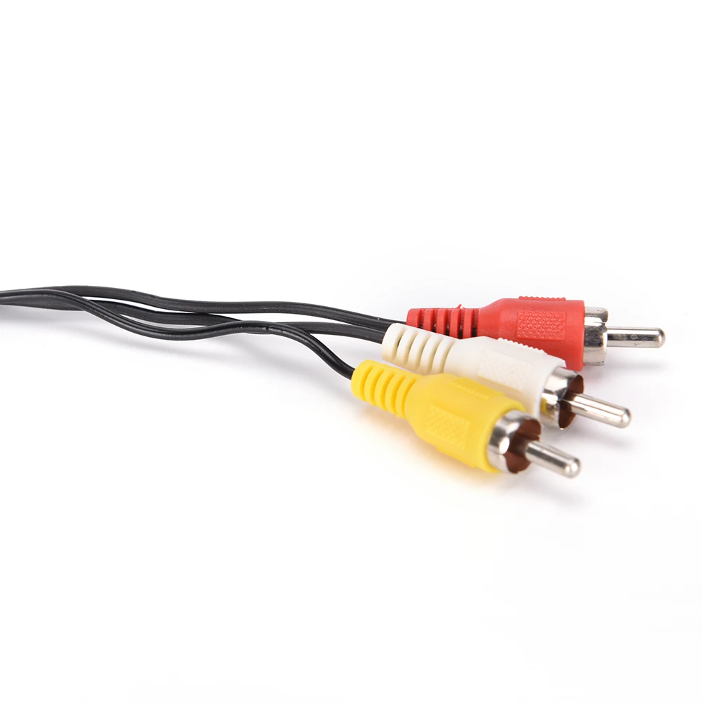 

High Quality 3 RCA Male to 3 RCA Male Composite Audio Video AV Cable Plug