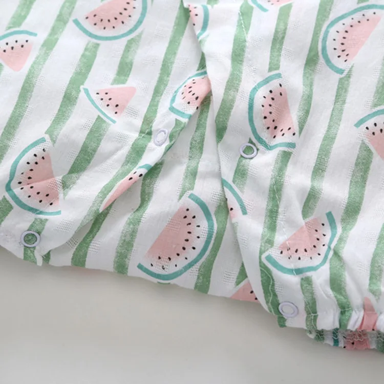 2020 новый простой мультяшный хлопковый комбинезон с фруктами для младенцев