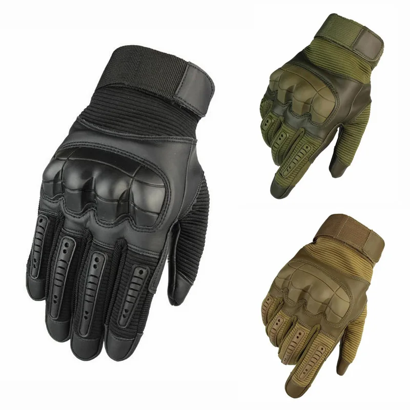 Мужские тактические перчатки для страйкбола армейские жесткие с защитой