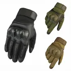Мужские тактические перчатки для страйкбола, армейские тактические жесткие перчатки с открытыми пальцами и полными пальцами перчатки с защитой суставов, перчатки для сенсорного экрана, походные перчатки