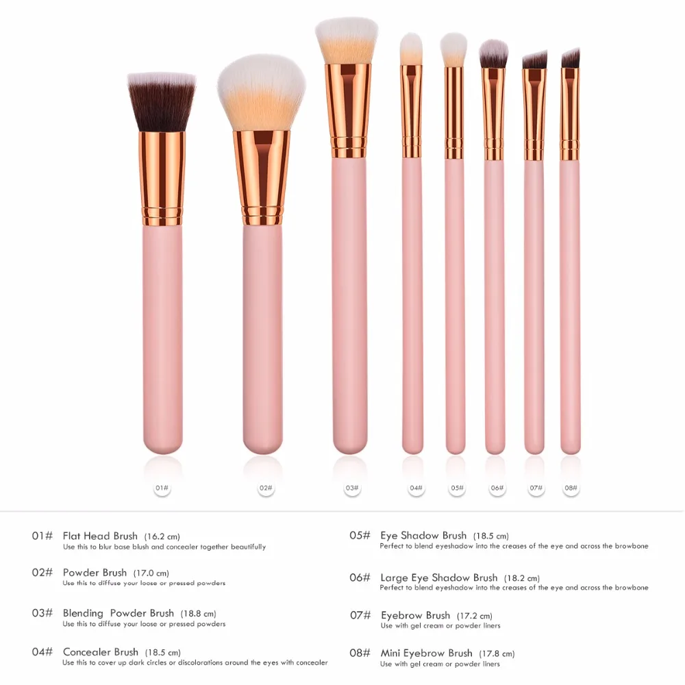 15 шт. Профессиональный Кисточки для макияжа комплект бровей теней Кисть pinceaux