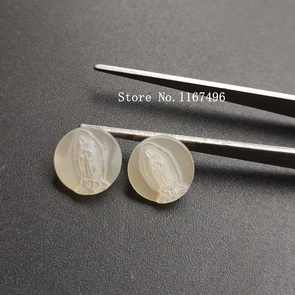 50 шт./лот 10 мм натуральные девственные гуадалупы перламутровые ракушки для