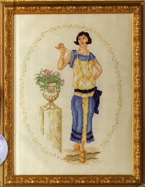 Fishxx искусственная вышивка крестиком [показать миссис] Женщина точный рисунок 100%