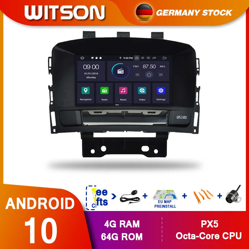 DE В наличии! WITSON! Автомобильный DVD плеер Android 10 0 Восьмиядерный процессор PX5 для OPEL