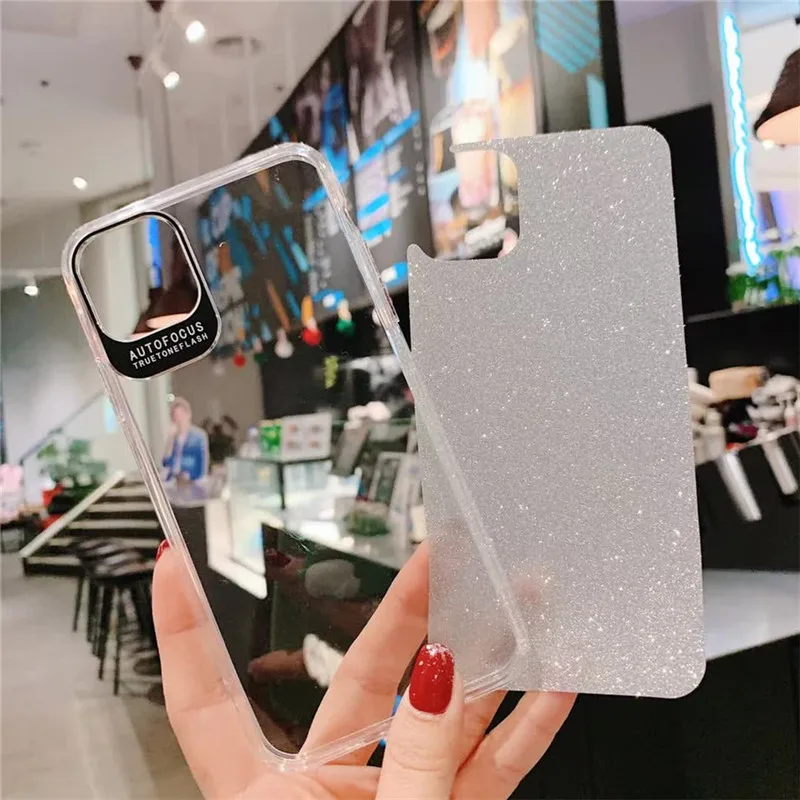 Прозрачный блестящий бумажный чехол KJOEW для iPhone 11 Pro XS Max 7 8 6 6S Plus X XR акриловая