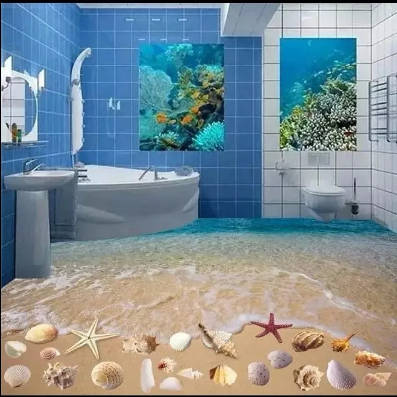 BEIBEHANG пользовательские 3D фото пол обои/ПВХ носить Нескользящие фотообои оболочки