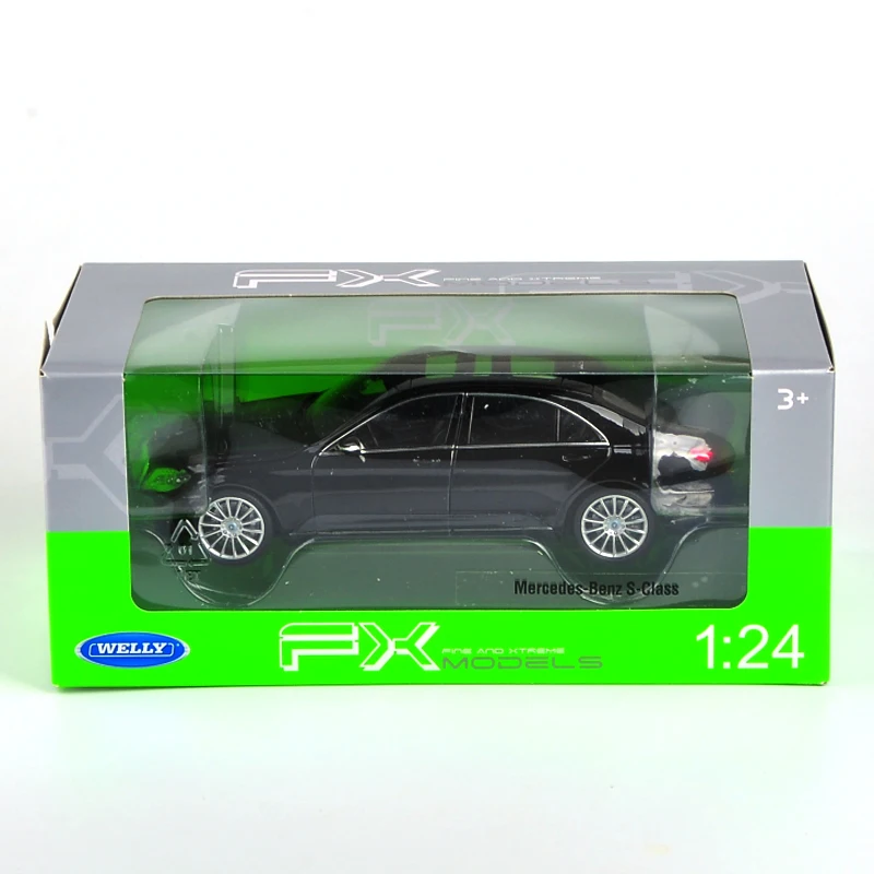 Welly 1/24 1:24 S класс спортивный гоночный автомобиль Транспортное средство литье под