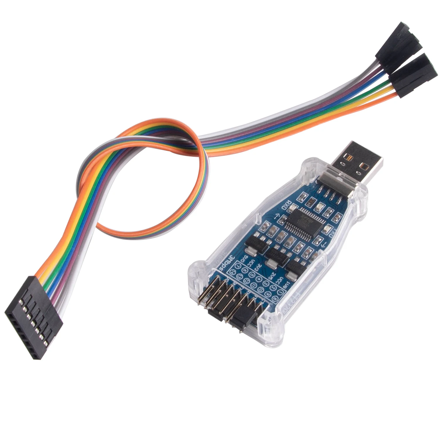 Фото FTDI USB 2 0/UART TTL 4 уровня 1 8 5 3 В 14-контактный разъем модуль последовательного