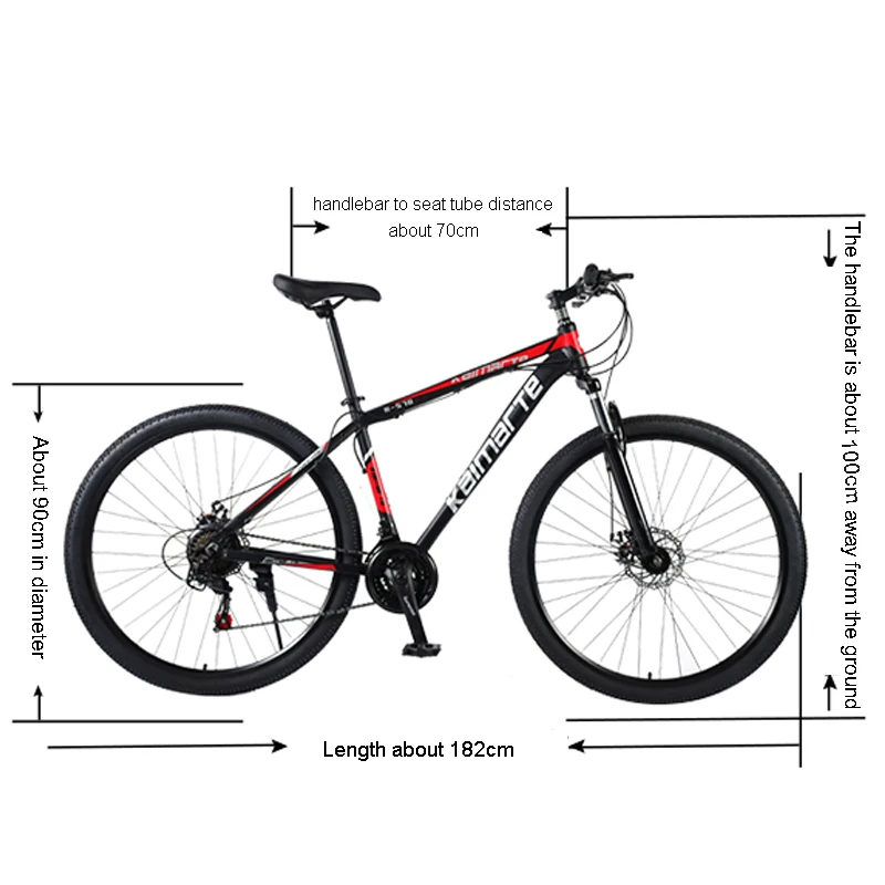 Горный велосипед с двойным дисковым тормозом колеса 29 дюймов 21/24/27 скоростей