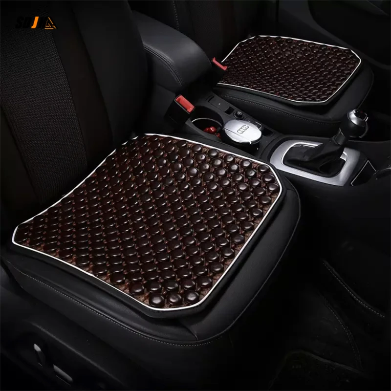 

Car Seat Covers Natural Maple Wood Bead Auto Seat Cushion Massage Breathable Cool Environmental Seat Mat For Car Office Cushion