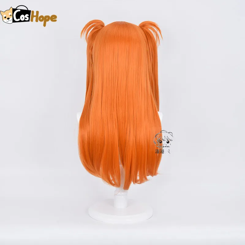 Женский длинный оранжевый парик для косплея Asuka Langley термостойкие синтетические