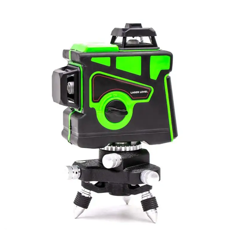 

3D Auto Self Leveling Laser Level 2x360 Vertical 1x360 Horizontal 12 Lines Laser Level with Battery Charger Carrying Bag
