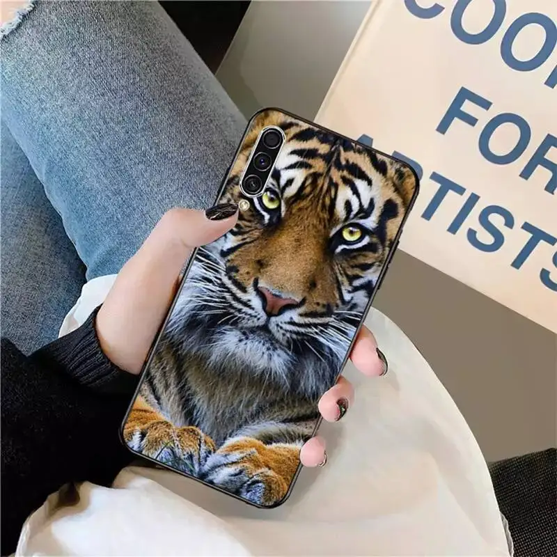 

Fashion Tiger Leopard Phone Case For Samsung A40 A31 A50 A51 A71 A20S S8 S9 Plus note 20 ultra