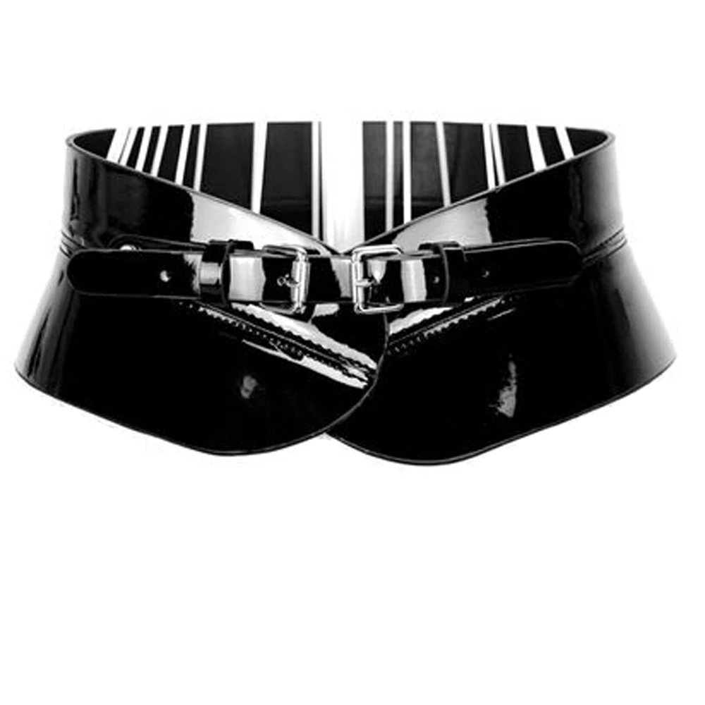 Fashion Brand Luxury wide Belts for Women - Trend leather ultra wide waistband Alloy Buckle Elegant Belts for women