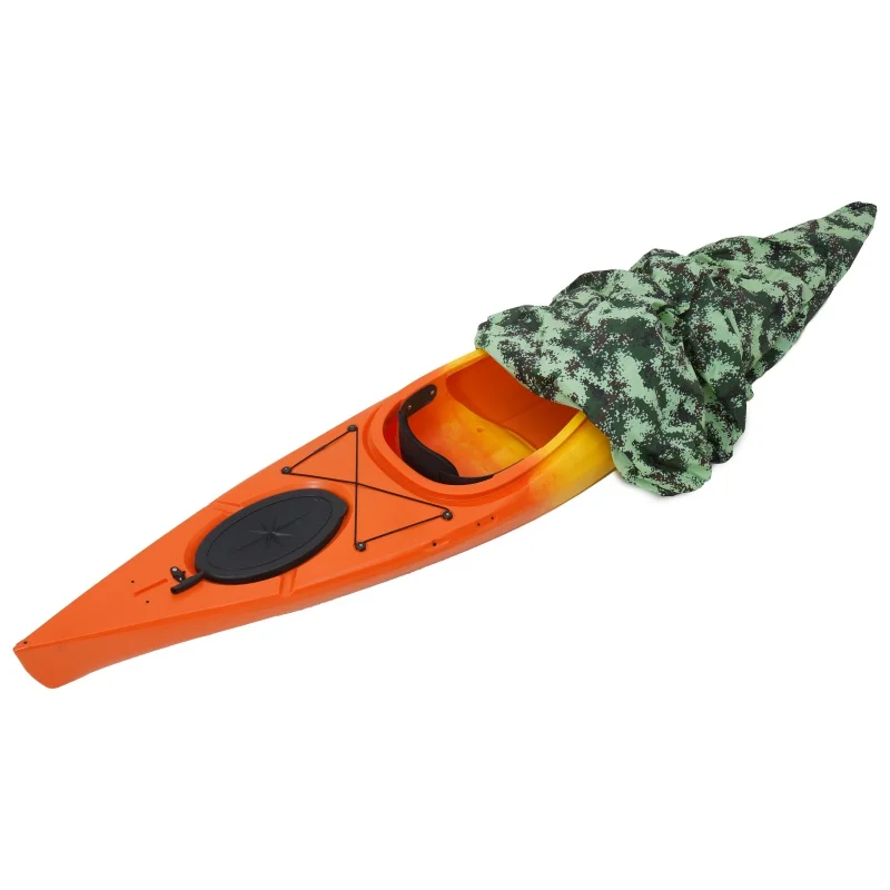 

Portanle Universal 10 Ft-12 Ft Kayak Canoe Cover-Durable Waterproof Adjustable Storage Dust Protector UV Protection Shield Hot