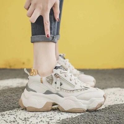 Кроссовки женские сетчатые дышащие на шнуровке Повседневная Уличная обувь