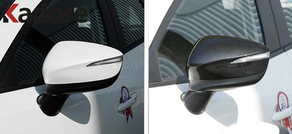 Боковая крышка зеркала заднего вида для Mazda хромированная из углеродного волокна
