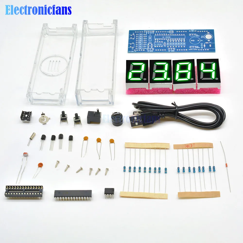 Электронные часы со светодиодсветодиодный подсветкой устройство для контроля