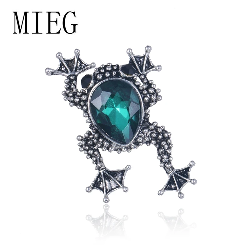 MIEG бренд лягушки броши для мужчин и женщин Творческий заколки с животными