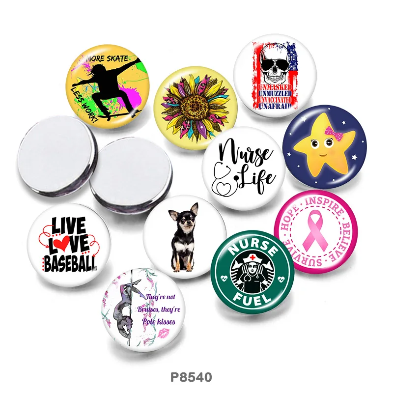

Pattern 12mm/18mm/20mm/25mm/30mm Round Glass Cabochon Flat Back Making Findings P8540