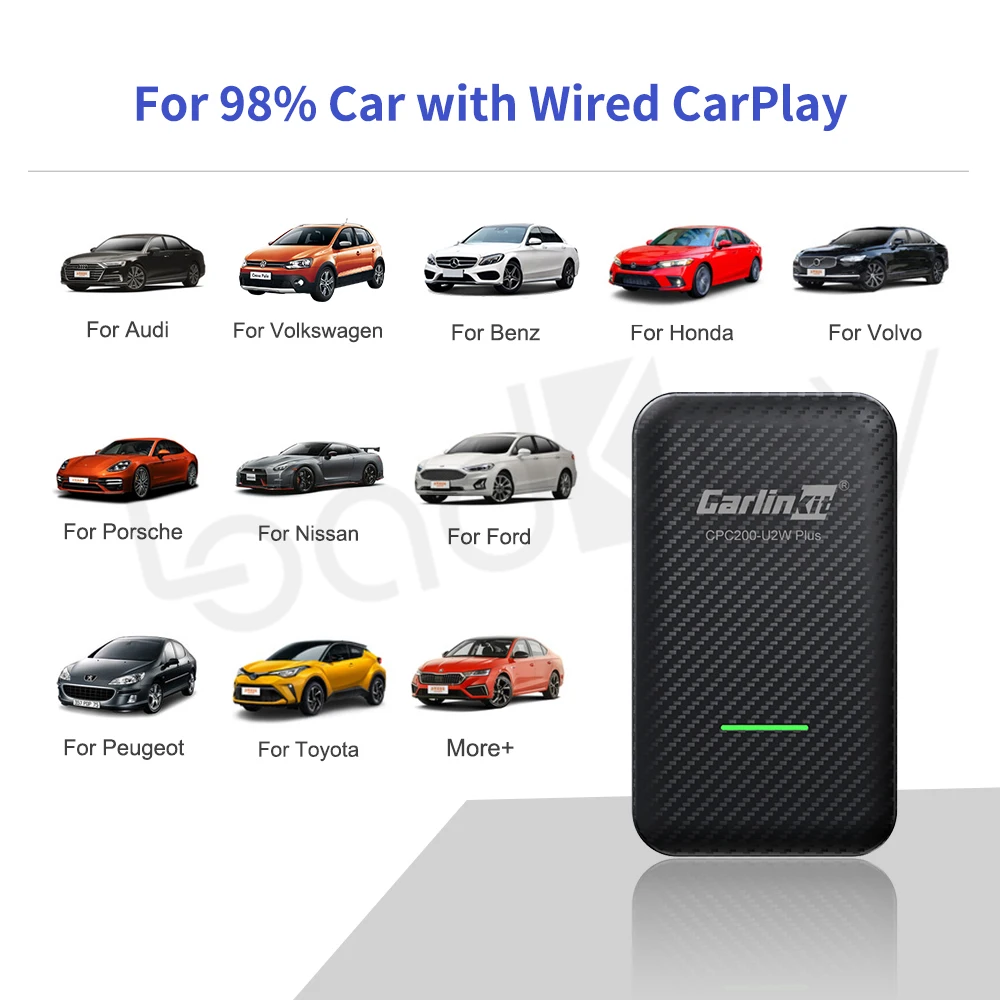 carlinkit 3 0 wireless apple carplay activator ios 15 on mazda toyota fiat pionner volvo renault carbon fiber scratch resistant free global shipping