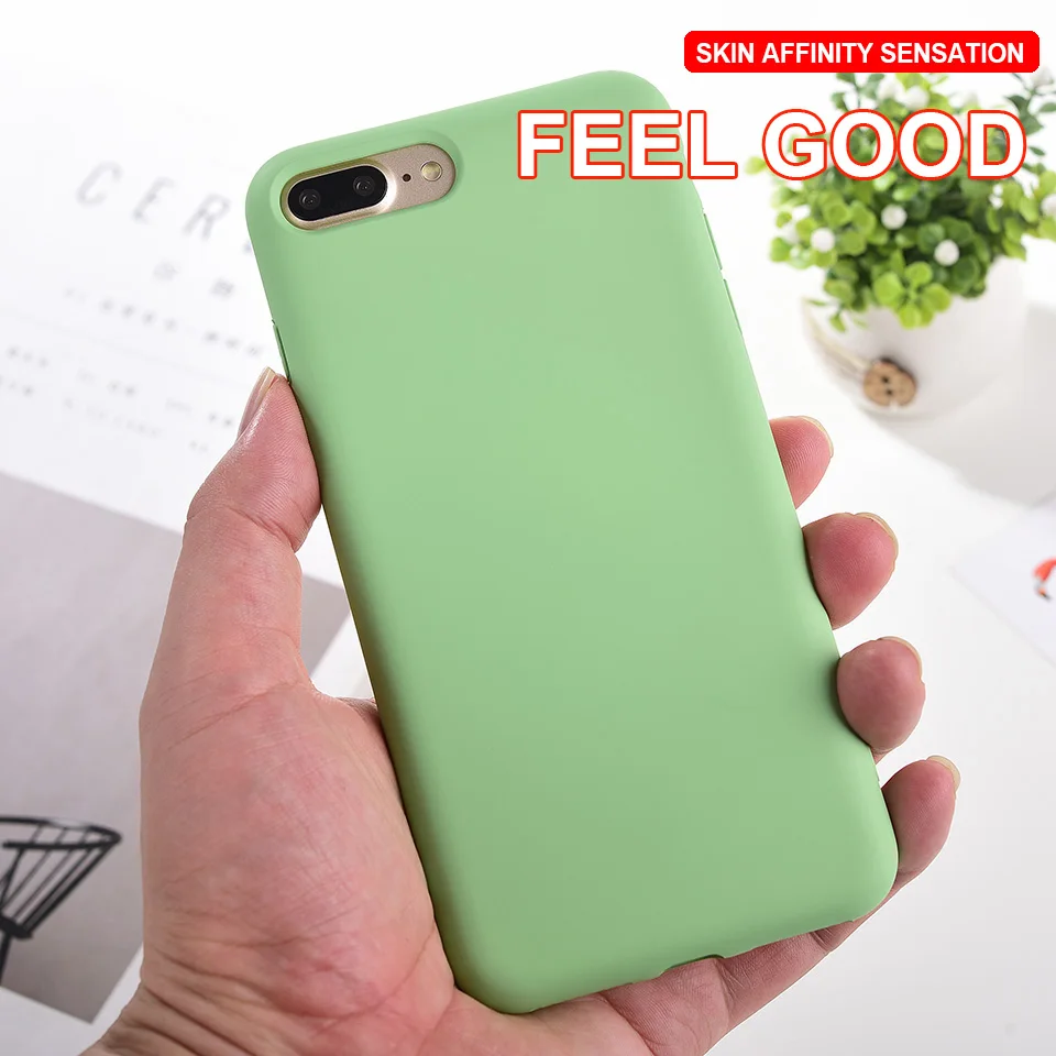 Чехол для iPhone ультратонкий мягкий силиконовый чехол из ТПУ X XS 8 7 6 s XR 11 7|Бамперы| |