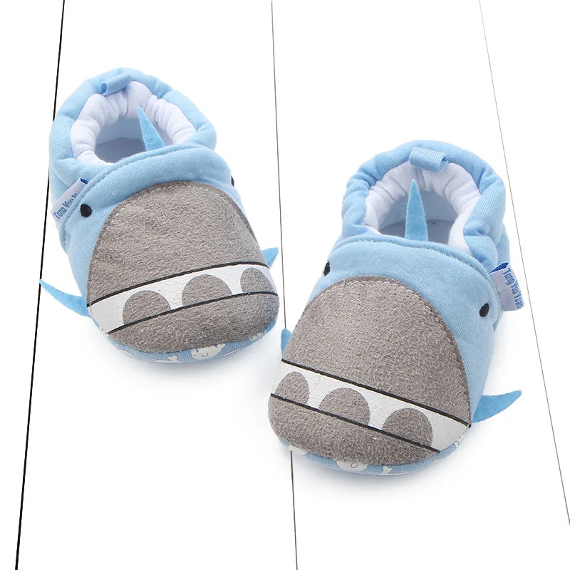 

Autumn New Style Cartoon Pattern Cotton Knit Fabric Cartoon Whale Not Afford Shoes Toddler Shoes Baby Shoes