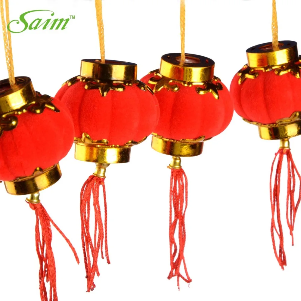 30 штук упак. маленькие красные традиционные китайские фонари мини-фонарь для