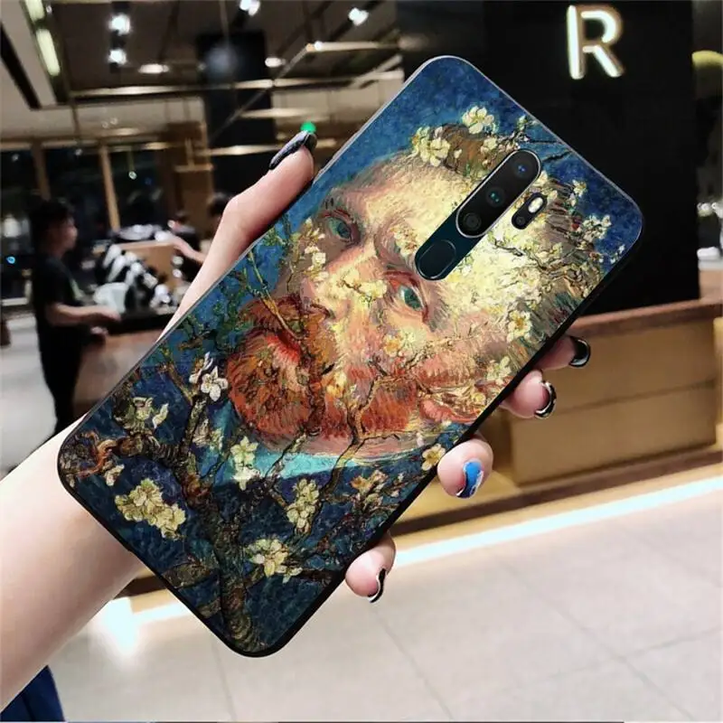 

Vincent Van Gogh Paintings Starry Night Phone Case For Oppo A5 A9 2020 Reno2 z Renoace 3pro A73S A71 F11